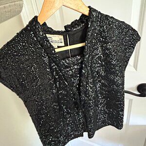 Vintage sequin shirt - small